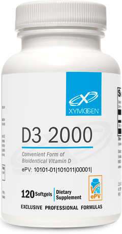 D3 2000 120 Softgels XYMOGEN®