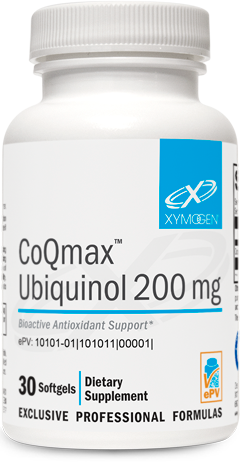 CoQmax™ Ubiquinol 200 mg 30 Softgels XYMOGEN®