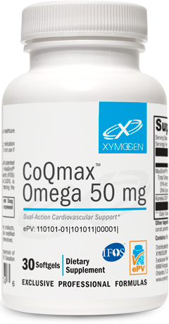 CoQmax™ Omega 50 mg 30 Softgels XYMOGEN®