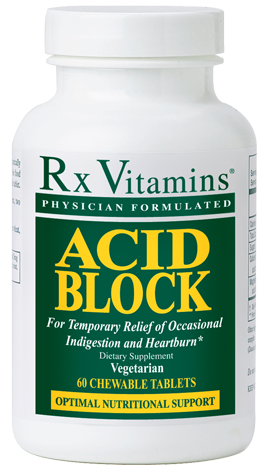Acid Block 60 Chewable Tablets Rx Vitamins