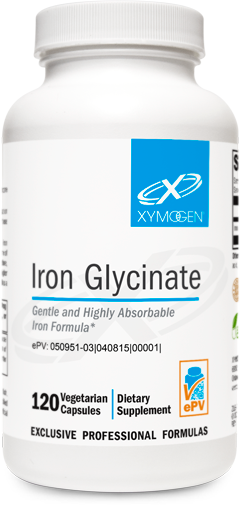 Iron Glycinate 120 Capsules XYMOGEN®