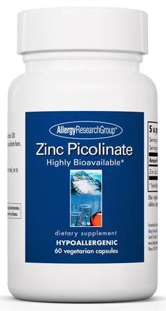 Zinc Picolinate 60 Capsules Allergy Research Group