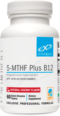 5-MTHF Plus B12 Cherry 60 Tablets XYMOGEN®