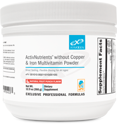 ActivNutrients® without Copper & Iron Multivitamin Powder Fruit Punch 60 Servings XYMOGEN®