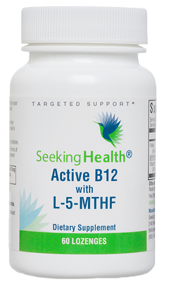 Active B12 with L-5-MTHF 60 Lozenges Seeking Health