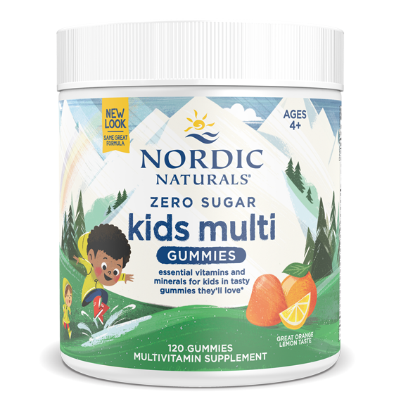 Zero Sugar Kids Multi Gummies 120 Gummies Nordic Naturals