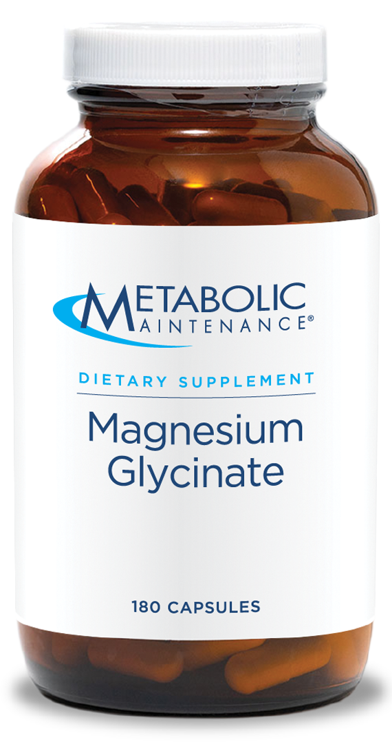 Magnesium Glycinate 180 Capsules Metabolic Maintenance