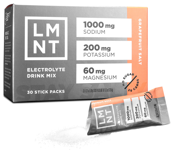 LMNT Recharge - Grapefruit Salt 30 Servings Drink LMNT