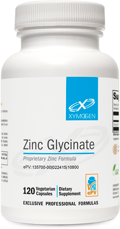 Zinc Glycinate 120 Capsules XYMOGEN®