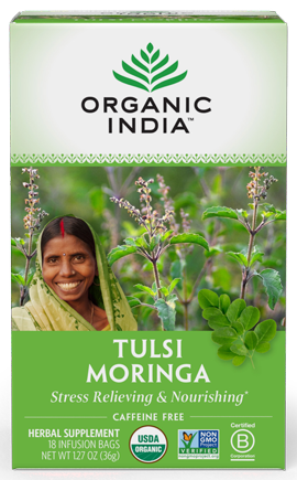 Tulsi Moringa 18 Bags Organic India