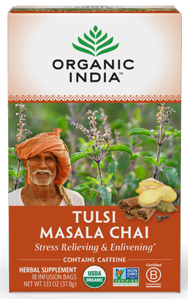 Tulsi Masala Chai 18 Bags Organic India