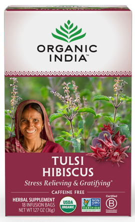 Tulsi Hibiscus 18 Bags Organic India