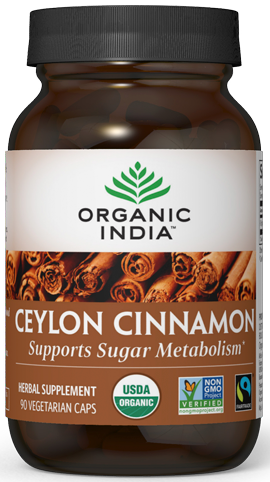 Ceylon Cinnamon 90 Capsules Organic India