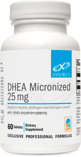 DHEA Micronized 25mg 60 Tablets XYMOGEN®