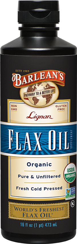 Lignan Flax Oil 16 oz Barlean’s