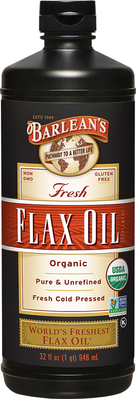 Fresh Flax Oil 32 oz Barlean’s