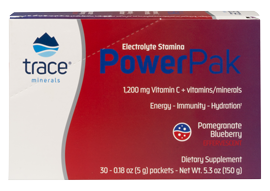 Electrolyte Stamina Power Pak Pomegranate Blueberry 30 Servings Trace Minerals