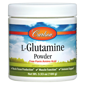 L-Glutamine Powder 33 Servings Carlson Labs