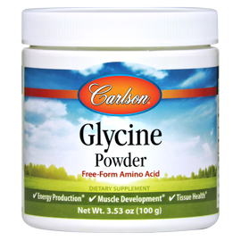 Glycine Powder 50 Servings Carlson Labs