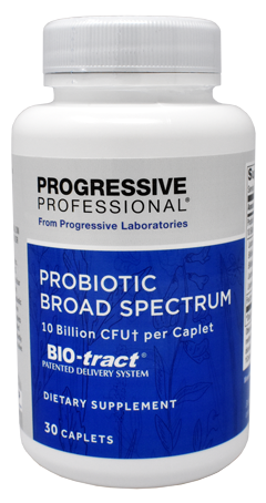 Probiotic Broad Spectrum 30 Caplets Progressive Professional