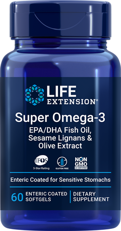 Super Omega-3 EPA/DHA Fish Oil 60 Softgels Life Extension