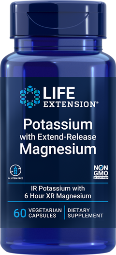 Potassium with Extend-Release Magnesium 60 Capsules Life Extension