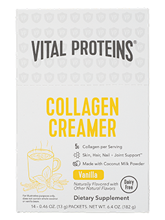 Collagen Creamer Vanilla 14 Servings Vital Proteins