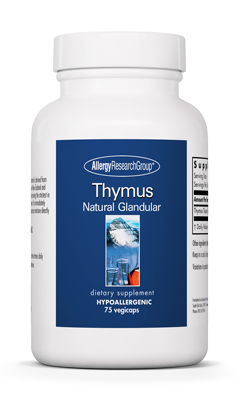 Thymus Natural Glandular 75 Capsules Allergy Research Group