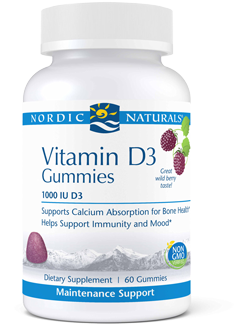 Vitamin D3 Gummies 60 Gummies Nordic Naturals