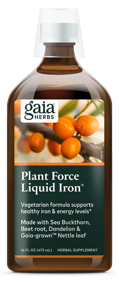 Plant Force Liquid Iron 16 fl oz Gaia Herbs