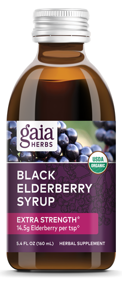 Black Elderberry Syrup Extra Strength 5.4 fl oz Gaia Herbs