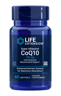 Super Ubiquinol CoQ10 100 mg 60 Softgels Life Extension