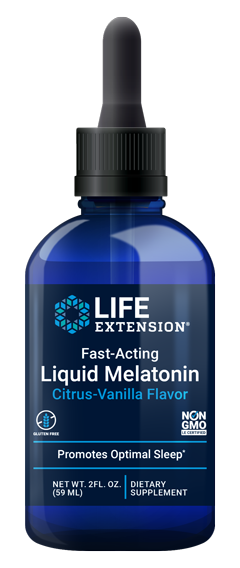 Fast-Acting Liquid Melatonin Citrus-Vanilla 2 fl oz Life Extension