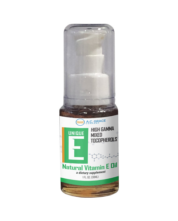 UNIQUE E High Gamma Mixed Tocopherol Oil 1 fl oz AC Grace