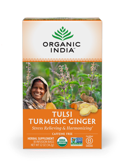 Tulsi Turmeric Ginger 18 Bags Organic India