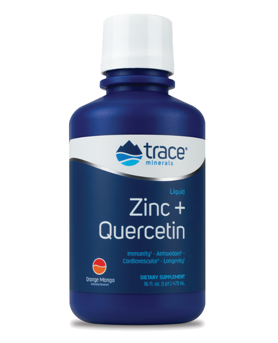 Liquid Zinc + Quercetin Orange Mango 16 fl oz Trace Minerals