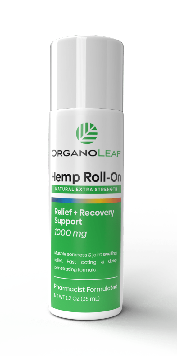 Hemp Roll-On Lotion 1000 mg 1.2 oz Organoleaf