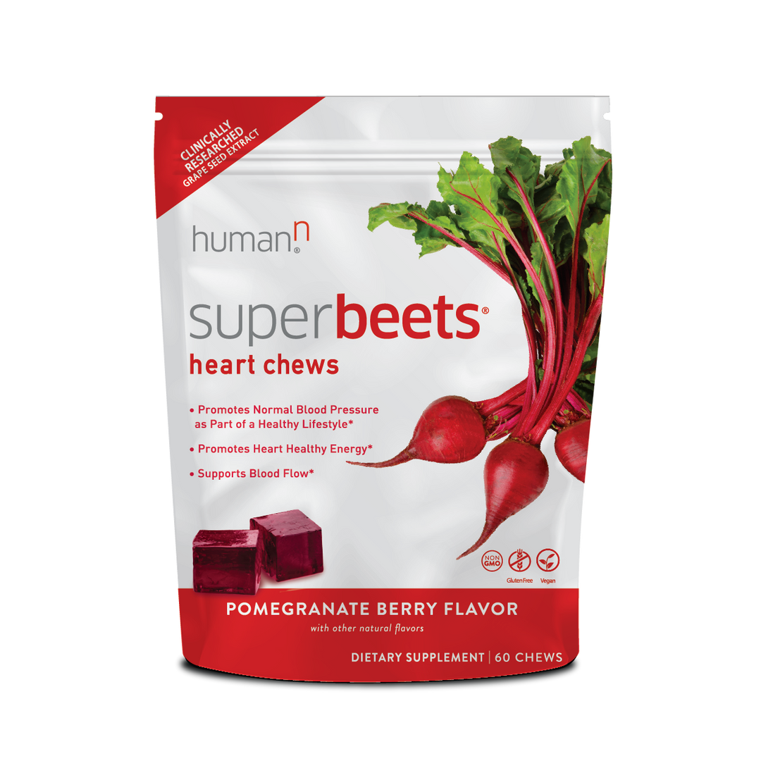 SuperBeets Heart Chews Pomegranate Berry 60 Chews HumanN