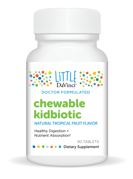 Chewable Kidbiotic Tropical Fruit 90 Tablets Davinci Labs