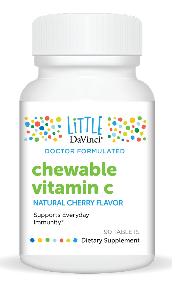 Chewable Vitamin C Cherry 90 Tablets Davinci Labs