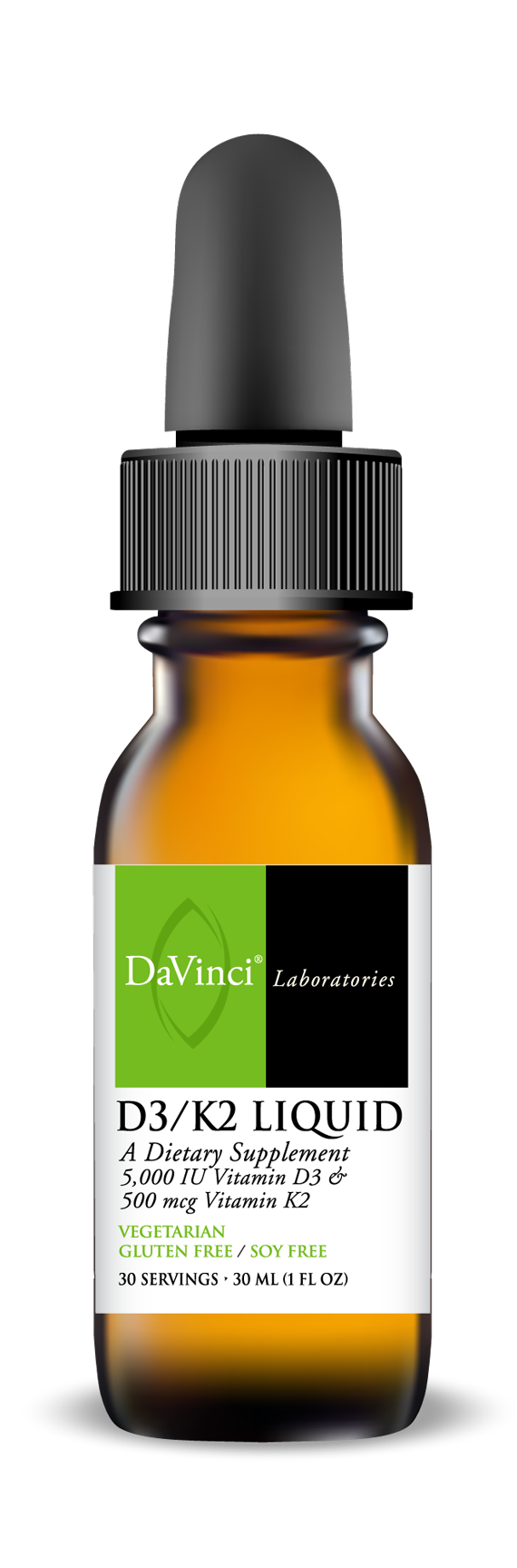 D3/K2 LIQUID 1 fl oz Davinci Labs