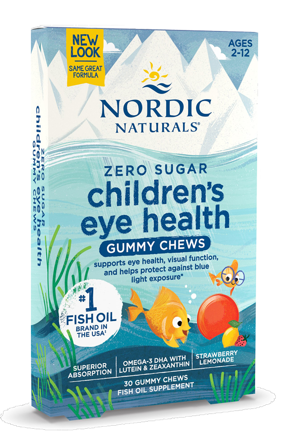 Children's Eye Health Strawberry Lemonade 30 Gummy Chews Nordic Naturals