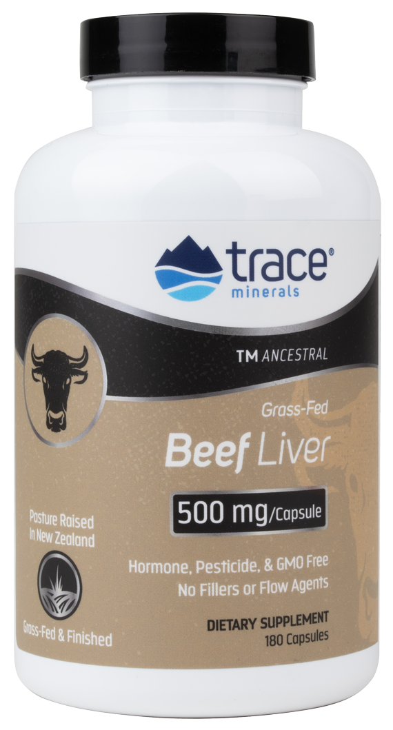 Beef Liver 500 mg 180 Capsules Trace Minerals