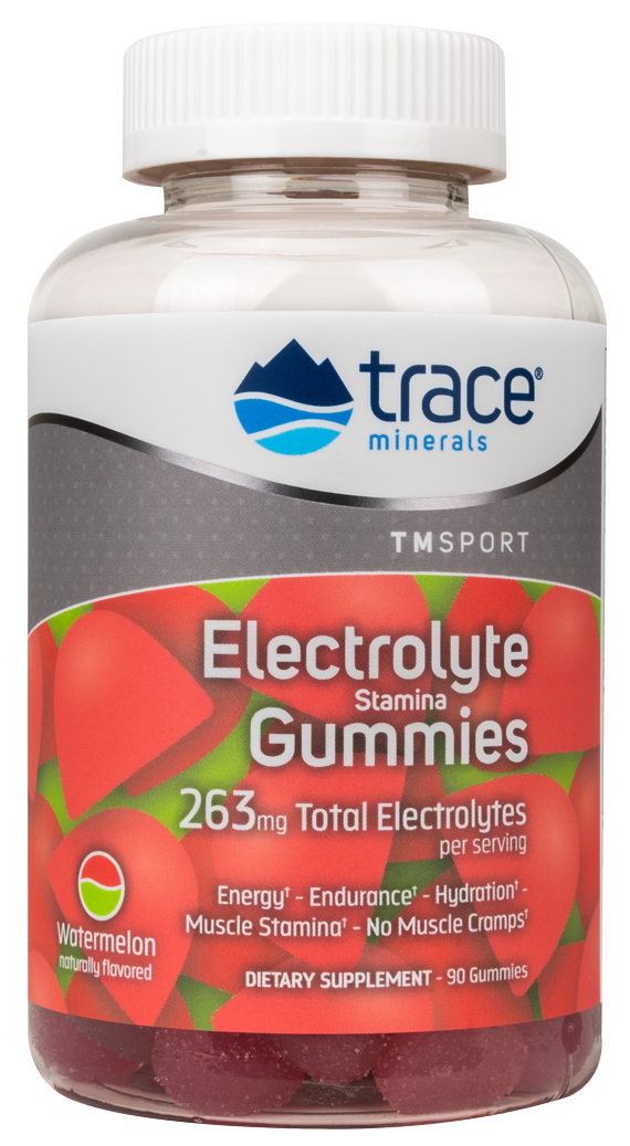 Electrolyte Gummies Watermelon 90 Gummies Trace Minerals