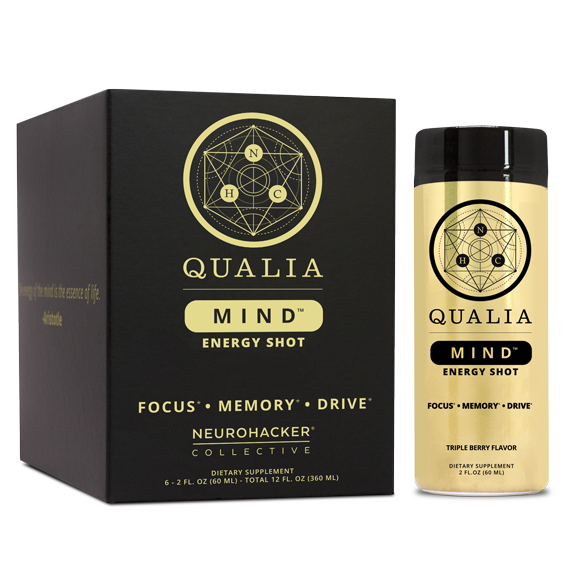 Qualia Nootropic Energy 2 oz Shot 6-Pack Neurohacker