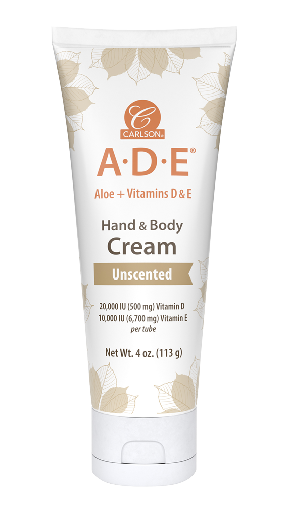 A.D.E Hand & Body Cream Unscented 4 oz Carlson Labs
