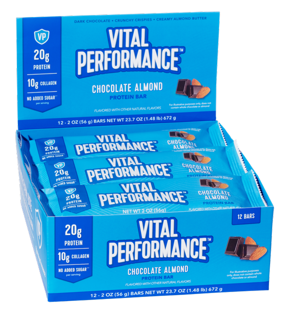 Vital Performance Chocolate Almond 12 Bars Vital Proteins