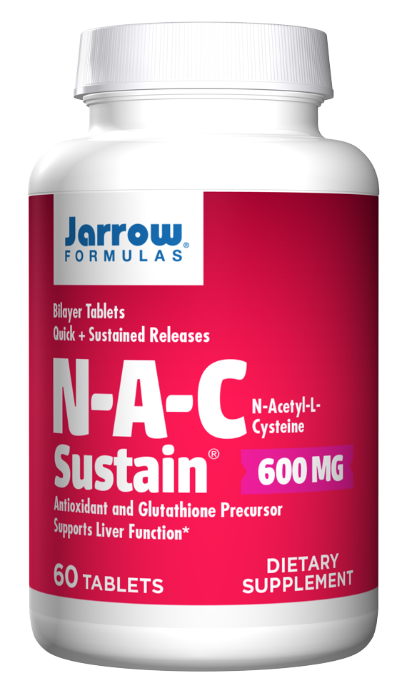 NAC Sustain 600 mg 60 Tablets Jarrow Formulas