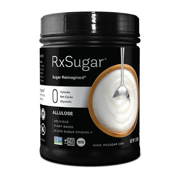 RxSugar® Allulose One Pound Canister 45 Servings RxSugar