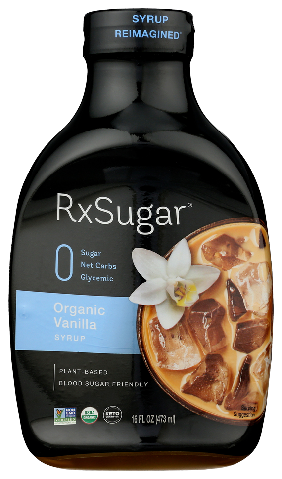 RxSugar® Organic Vanilla Syrup 16 fl oz RxSugar